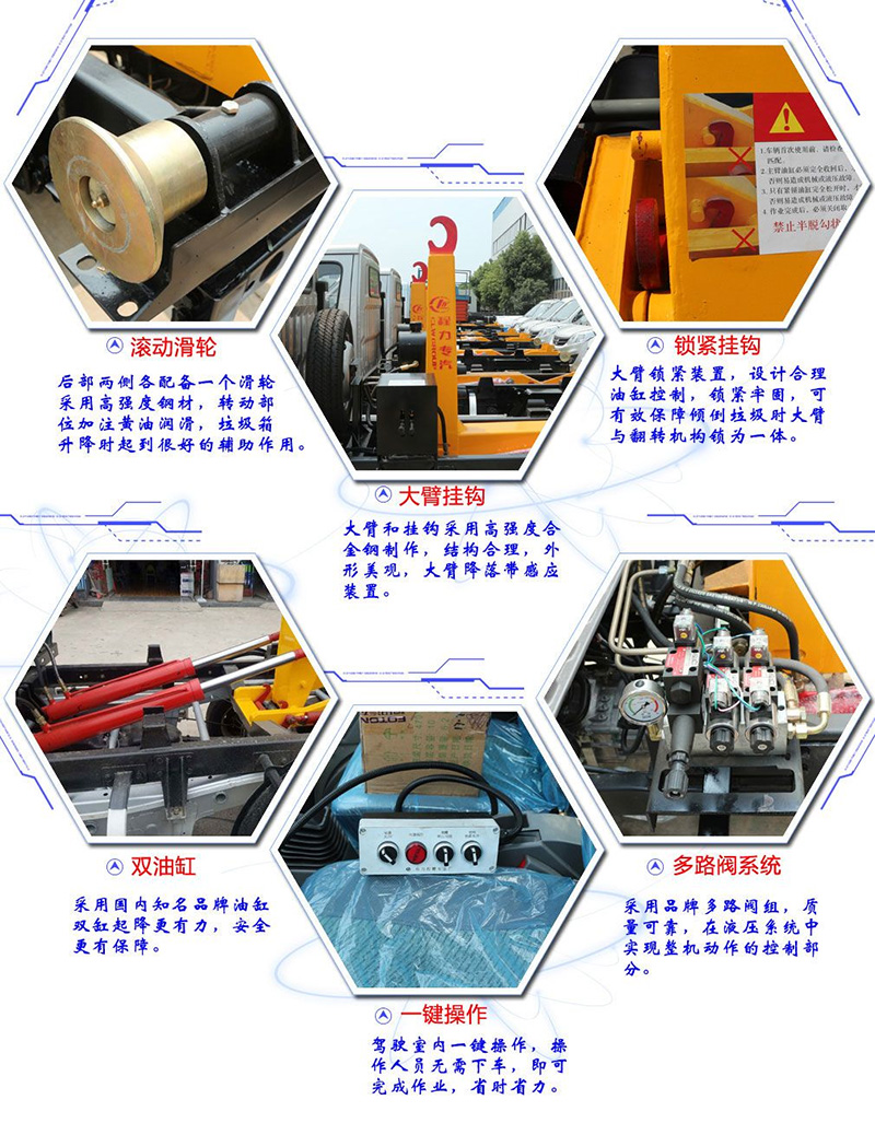 天龍后雙橋18方勾臂垃圾車